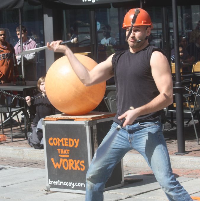 boston faneuil hall brett mccoy real mccoy comedy that works street performer 11