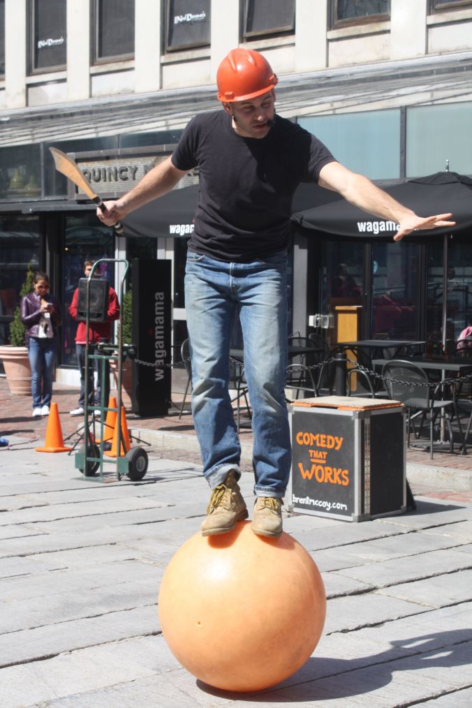 boston faneuil hall brett mccoy real mccoy comedy that works street performer 3
