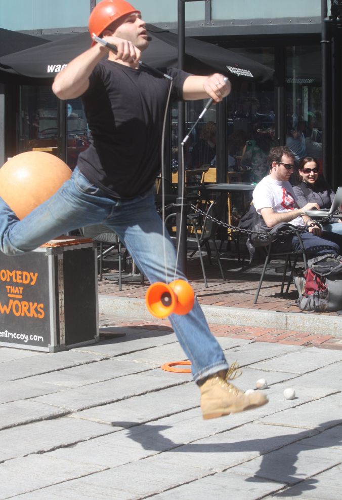 boston faneuil hall brett mccoy real mccoy comedy that works street performer 6