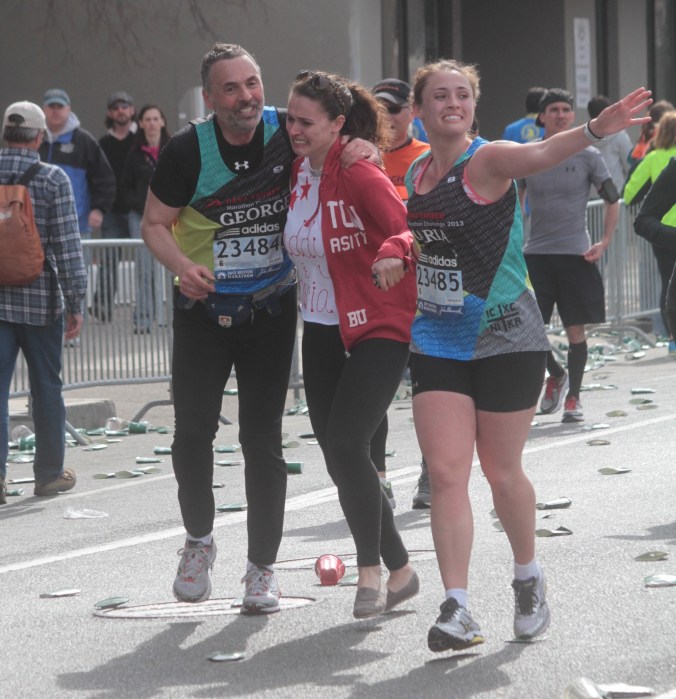 boston marathon 2013 family together after reports of explosion number 23485 and 23484