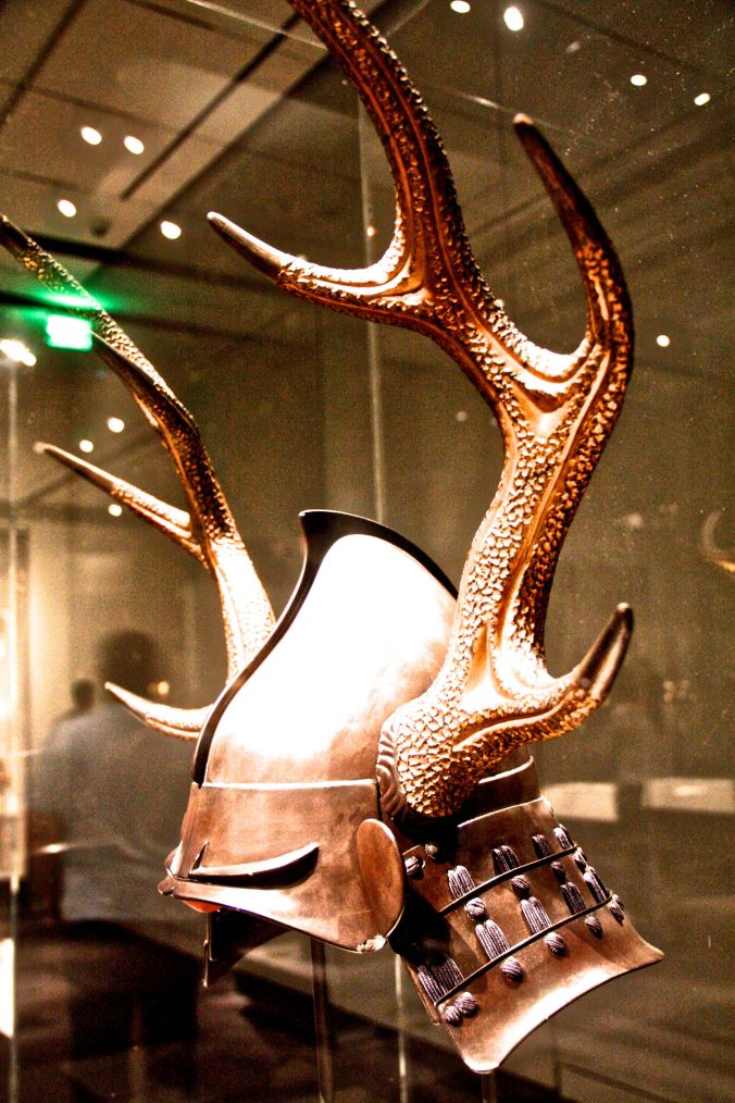 boston museum of fine arts samurai exhibit helmet with the horns