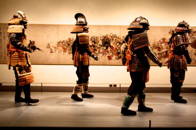 boston museum of fine arts samurai exhibit samurai marching