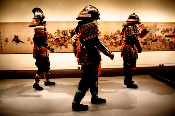 boston museum of fine arts samurai exhibit samurai walking 2