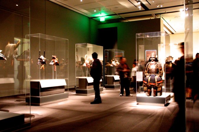 boston museum of fine arts samurai exhibit whole view