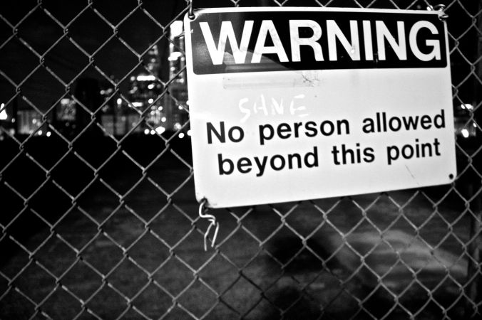 philadelphia 30th street station sign no sane person beyond this point