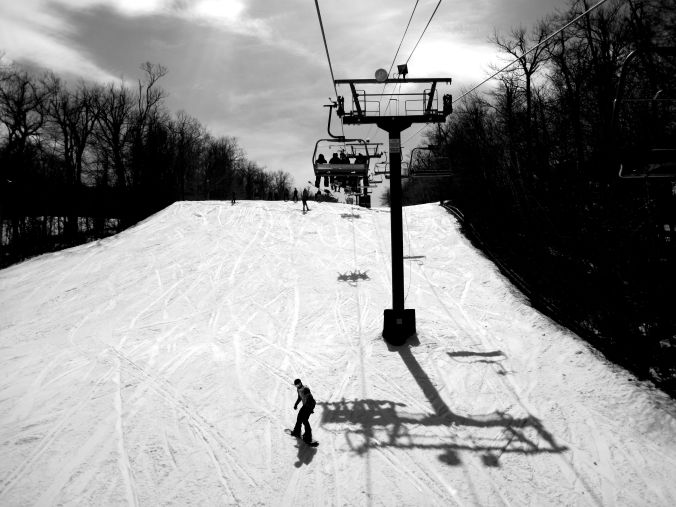 wachusett terrain park black white