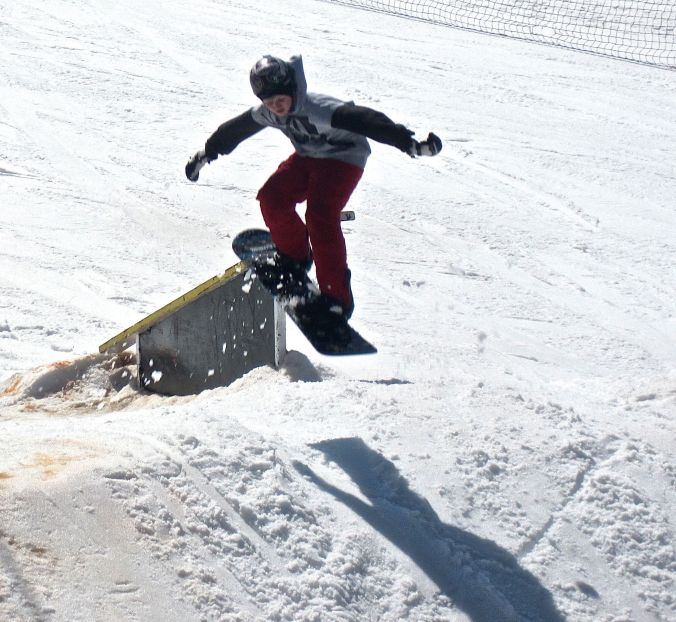 wachusett terrain park snow boarder jumping