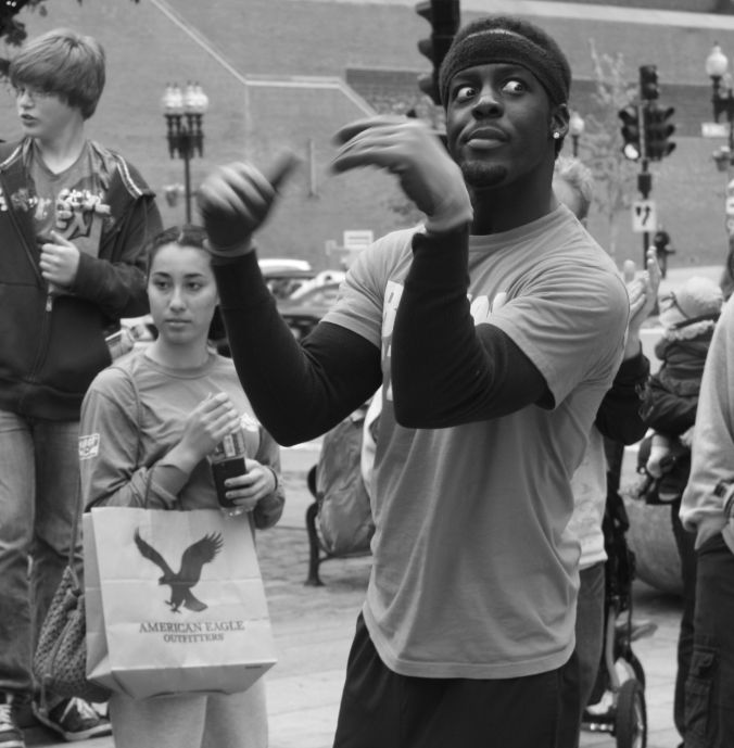 boston faneuil hall performer big eyes