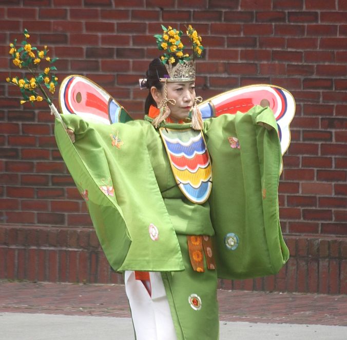 boston government center japanese festival may 19 2013 butterfly costume turned around