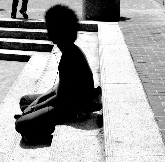 boston government center japanese festival may 19 2013 man on stairs