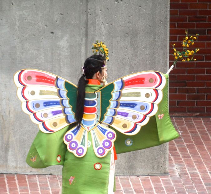 boston government center japanese festival may 19 2013 woman in butterfly costume back 2