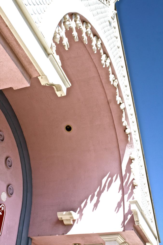 cayman islands shopping mall pink houses