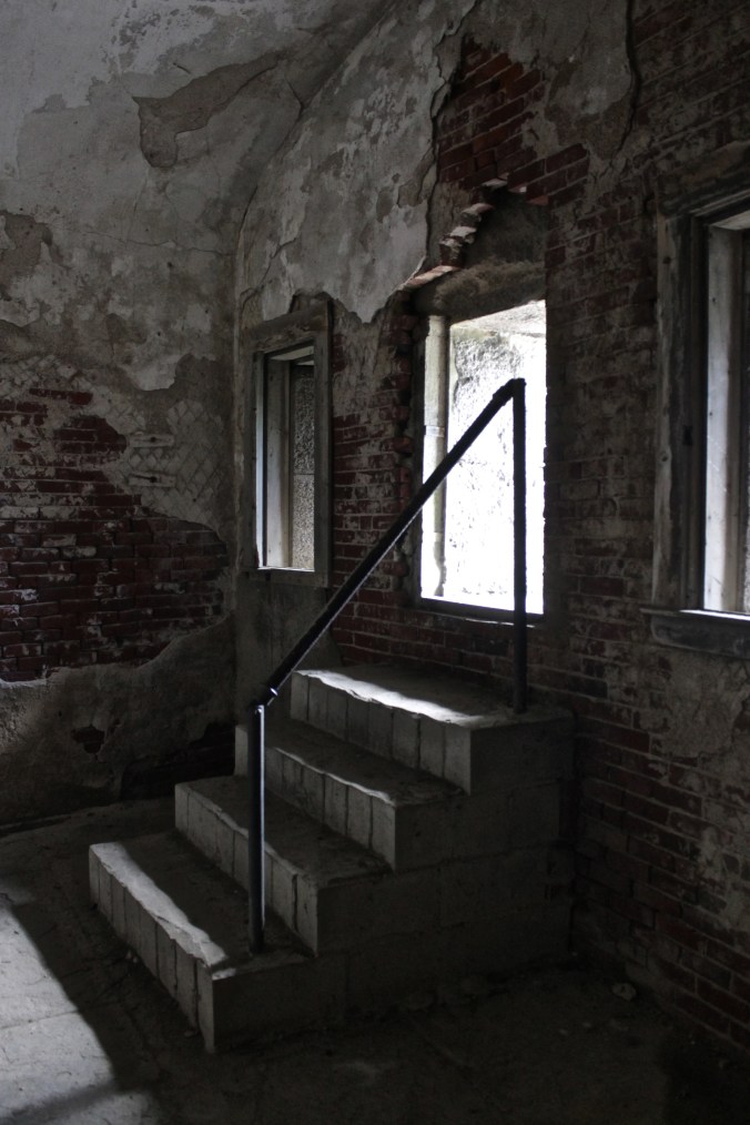 bosto georges island fort warren inside stairs