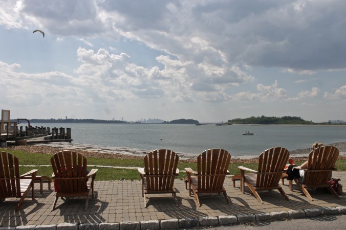 boston georges island fort warren chairs ocean view