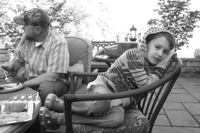 warminster weekend boy looking into lens