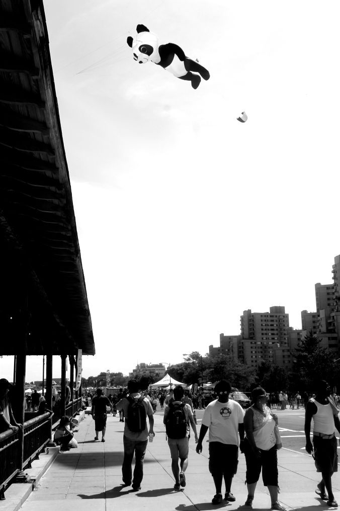 boston revere beach National Sand Sculpting Festival panda kite
