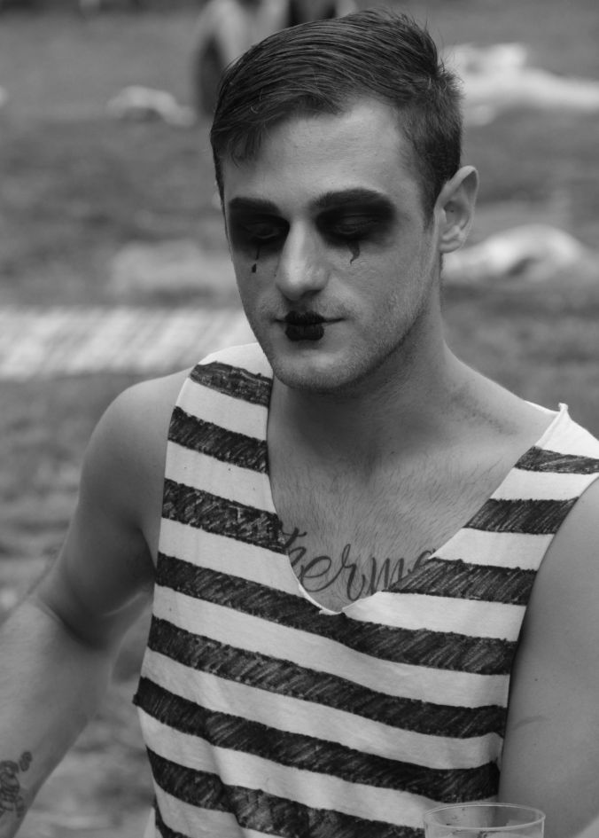 new york city governors island 20 jazz age party 2013 man in mime makeup