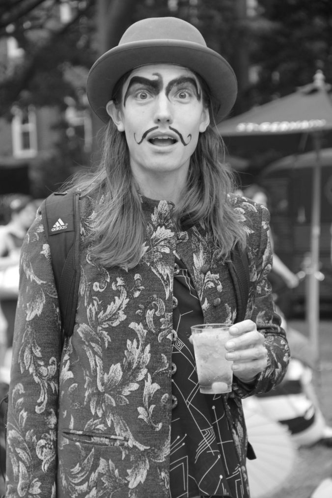 new york city governors island 20 jazz age party 2013 man with drawn on mustache