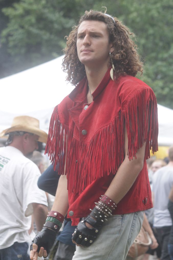 boston hemp fest 2013 man in red fringe jacket other view
