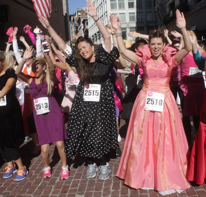 boston running with the bridesmaids 2013 31