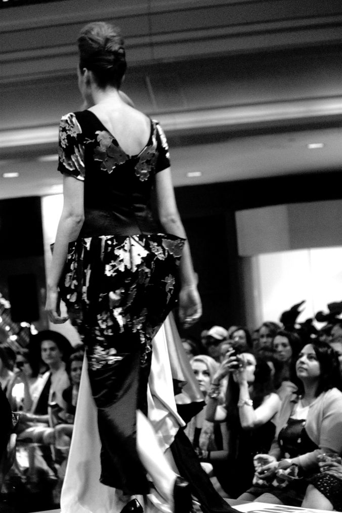 boston fashion week october 2 folded dress