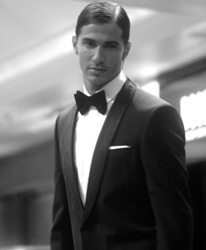 boston fashion week october 2 man in tuxedo