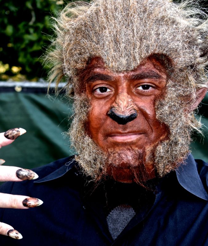 salem halloween 2013 hairy faced man