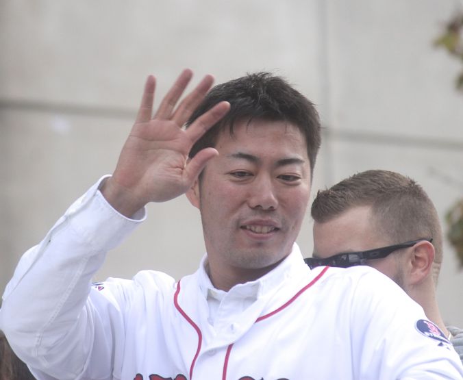 boston red sox world series celebration 2013 koji uehara 2