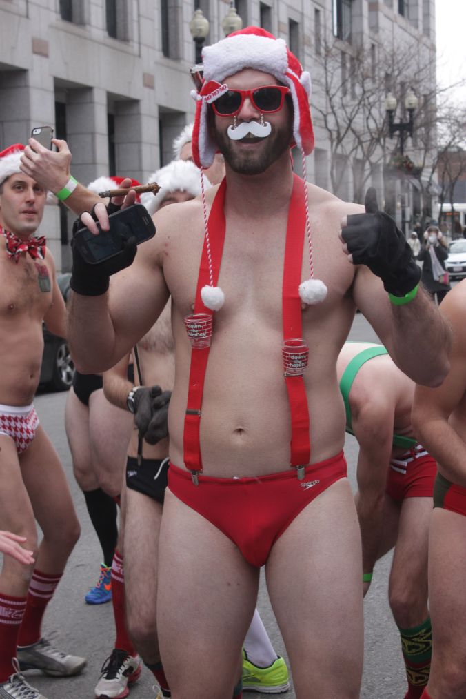 boston santa speedo run december 14 8