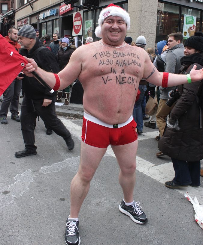 boston santa speedo run december 14 86