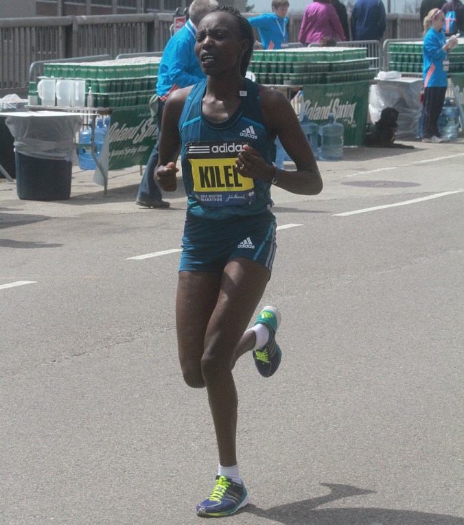 boston marathon april 21 beacon street elite runners caroline kilel