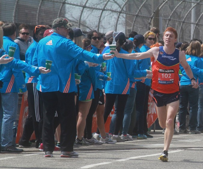 boston marathon april 21 beacon street elite runners number 102