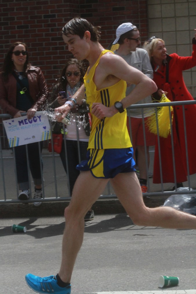 boston marathon april 21 beacon street elite runners number 199 3