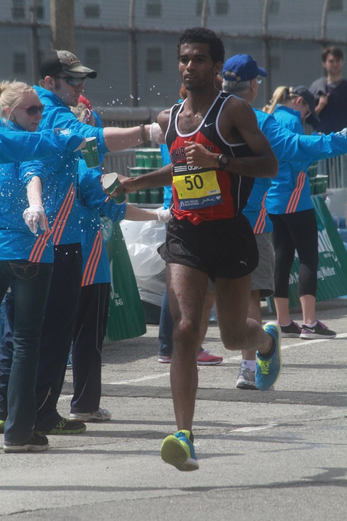 boston marathon april 21 beacon street elite runners number 50