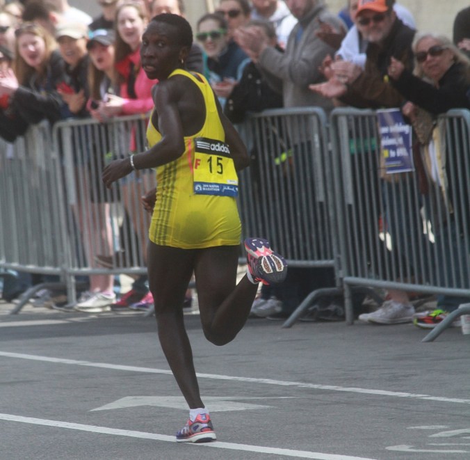 boston marathon april 21 beacon street elite runners philes ongori 2