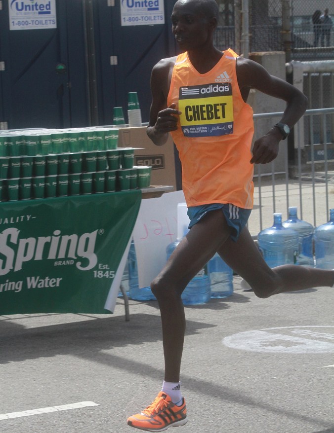 boston marathon april 21 beacon street elite runners wilson chebet