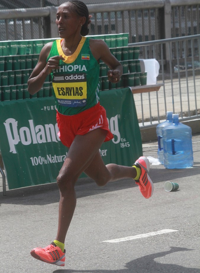 boston marathon april 21 beacon street elite runners yeshi esayias
