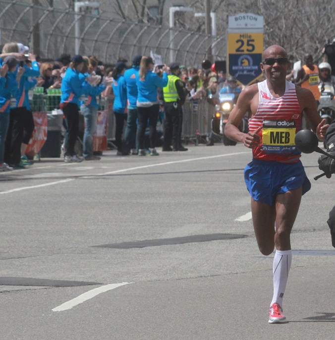 boston marathon april 21 beacon street Meb Keflezighi men's winner American