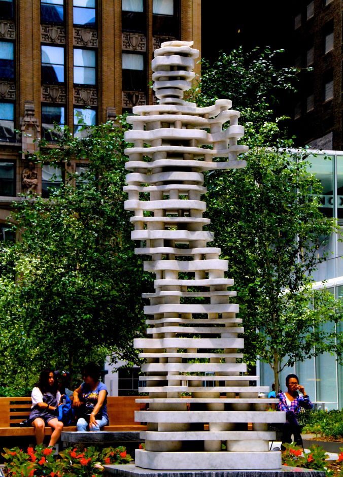 new york city public art david chopped up