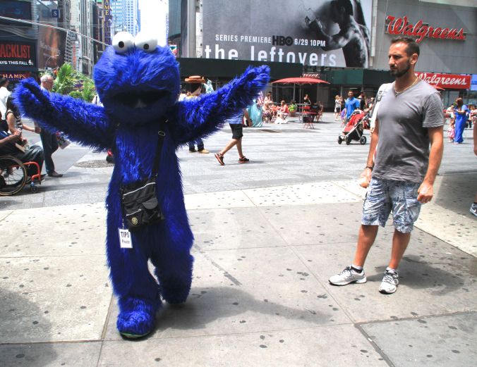 new york city times square elmo