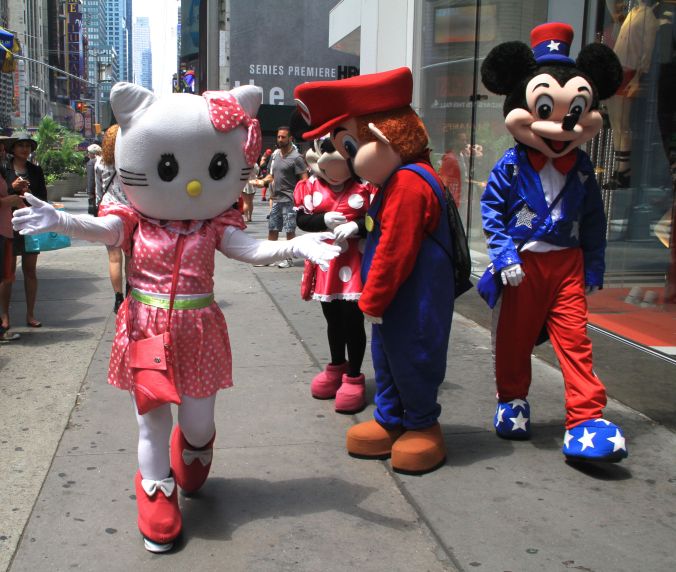 new york city times square hello kitty