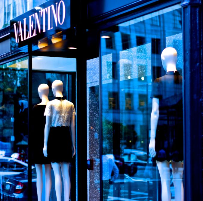 boston newbury street valentino store mannequins