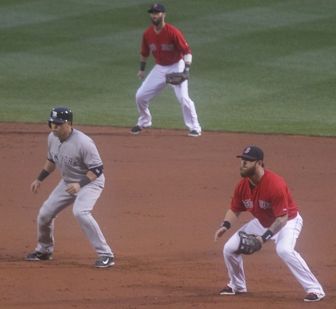 boston red sox fenway park game against yankees august 1 2014 outfielders