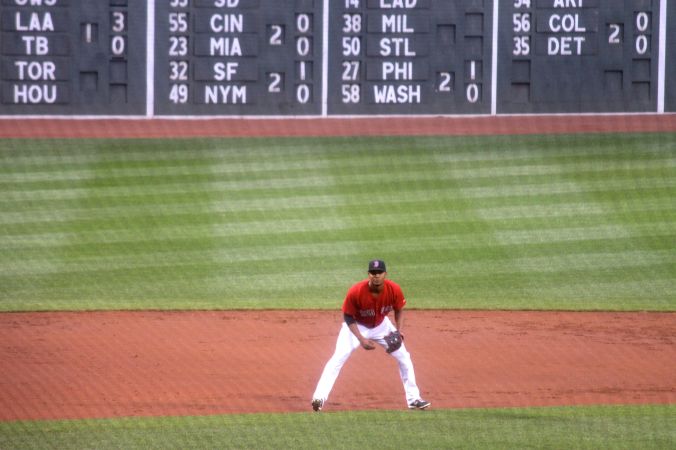 boston red sox fenway park game against yankees august 1 2014 red sox out fielder