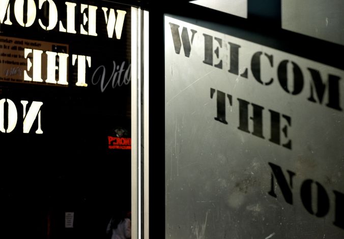 boston north end cafe shadows