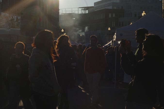 cambridge honkfest oktoberfest people on the street