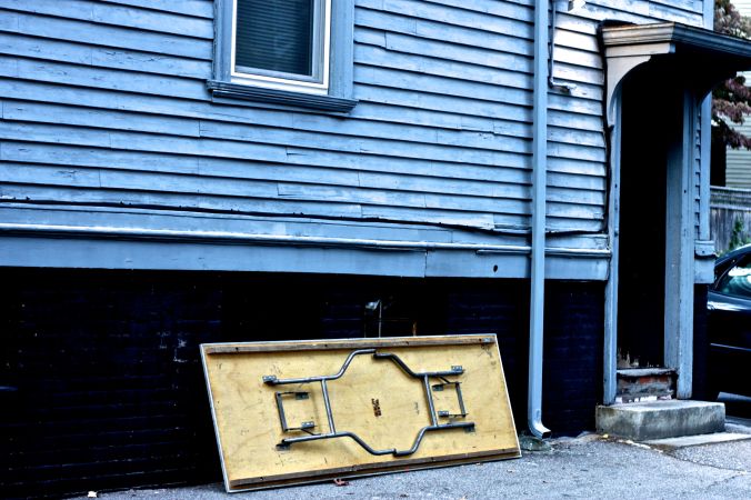 rhode island providence blue house folded table