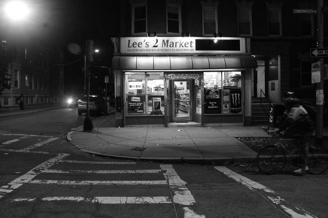boston allston commonwealth avenue nighttime lee 2 market