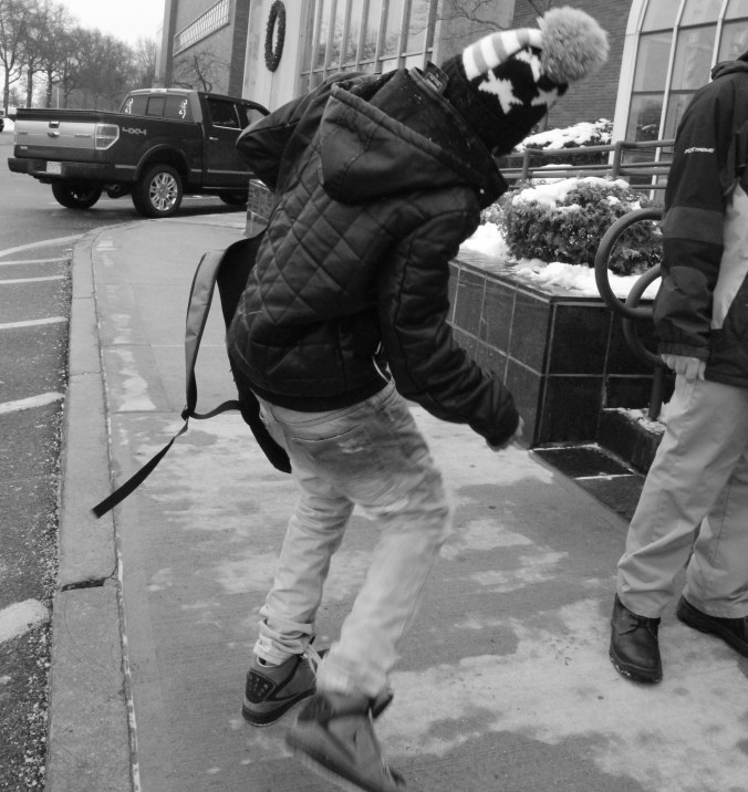 boston boston globe friend jumping