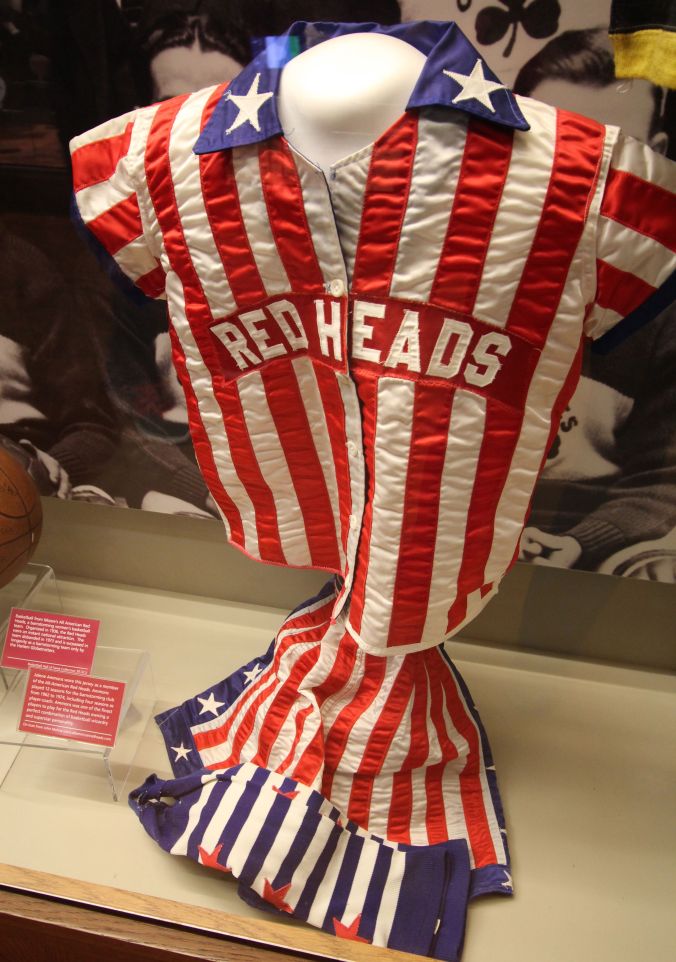 Springfield Naismith Memorial Basketball Hall of Fame old basketball uniform